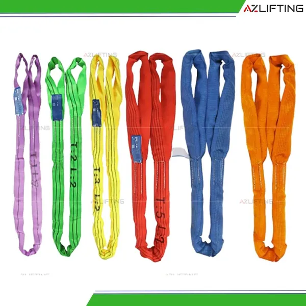 Cáp vải cẩu hàng bản tròn 2 đầu mắt 1T - 100T – Round Sling Eye To Eye