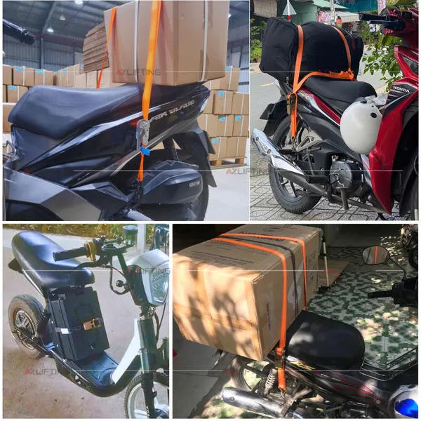 Dây Chằng Hàng Tăng Đơ Bản 25mm Tải 1500kg Móc S Bọc Nhựa Cao Cấp