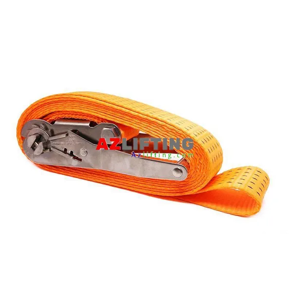 Dây chằng hàng tăng đơ bản 50mm tải 3 tấn không móc - Dây chằng hàng tăng đơ tải 3000kg