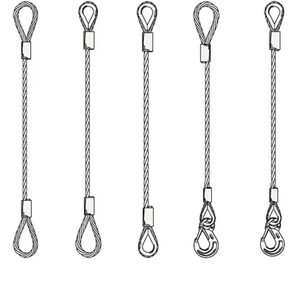 Sling Cáp Thép 1 Chân - Wire Rope Sling 1 Leg