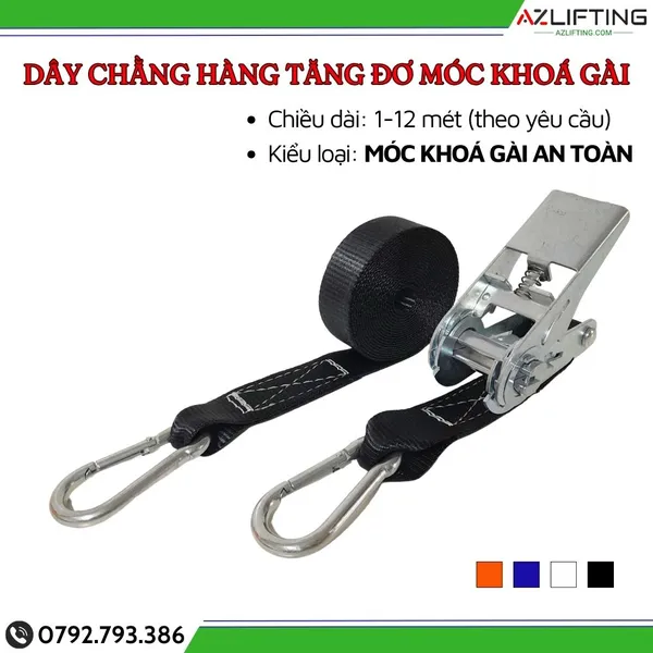 Dây chằng hàng tăng đơ bản 25mm 1 tấn 