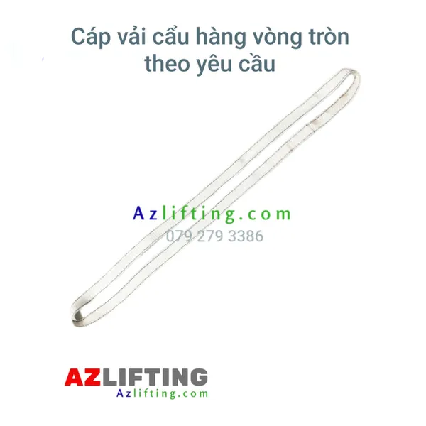 Dây cáp vải cẩu hàng 1 tấn vòng tròn sử dụng 1 lần