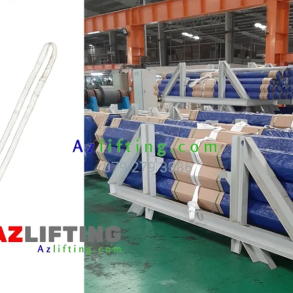 Dây cáp vải cẩu hàng 2 đầu mắt sử dụng 1 lần 500kg màu trắng