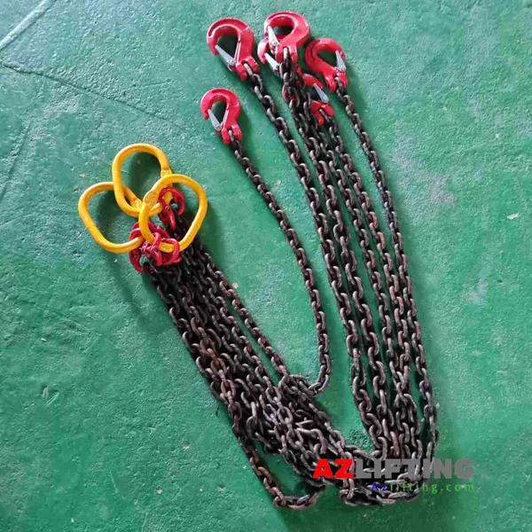 Bộ sling cẩu xích 10mm - sling xích 1 chân, 2 chân, 3 chân, 4 chân