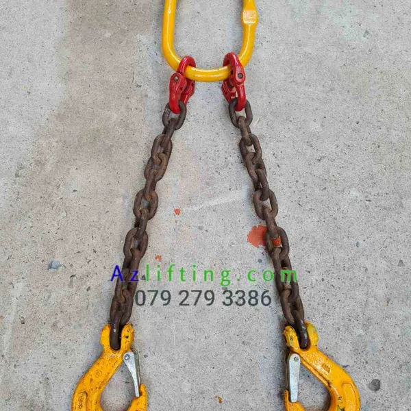 Bộ sling cẩu xích 10mm - sling xích 1 chân, 2 chân, 3 chân, 4 chân
