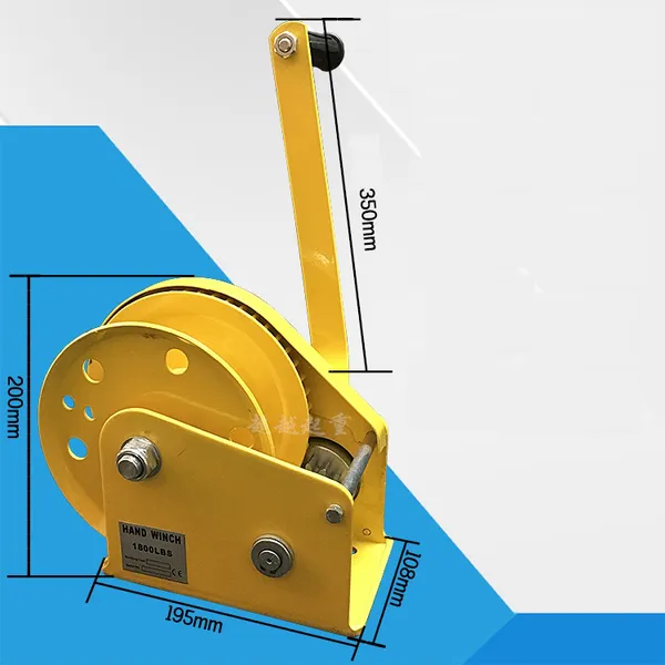 Tời quay tay 1800LBS tự khóa 2 chiều