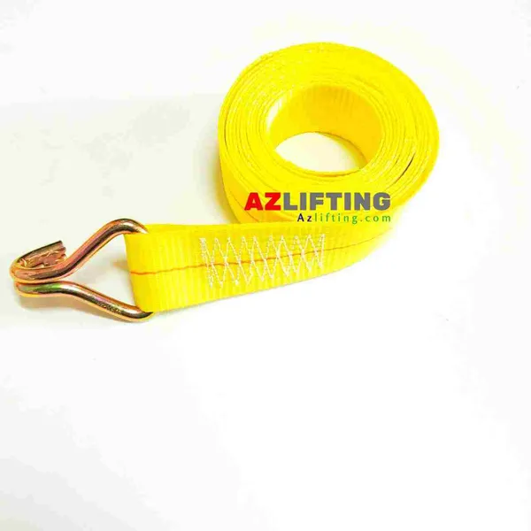 Dây chằng hàng tăng đơ bản 50mm (5cm) 3000kg (3 tấn) móc J màu vàng