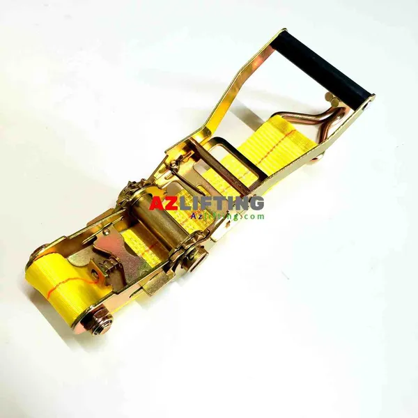 Dây chằng hàng tăng đơ bản 50mm (5cm) 3000kg (3 tấn) móc J màu vàng