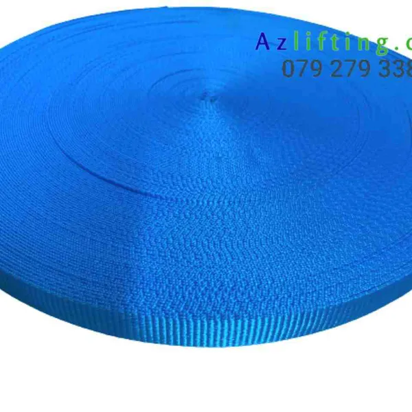 Dây đai vải polyester webbing 25mm xanh