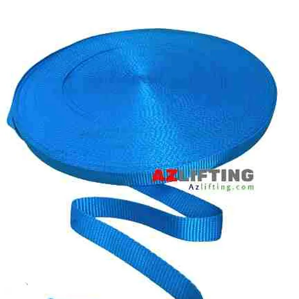 Dây đai vải polyester webbing 25mm xanh