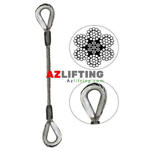 Sling cáp thép bấm chì – Wire Rope