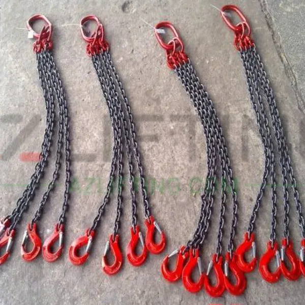 Bộ sling cẩu xích 10mm - sling xích 1 chân, 2 chân, 3 chân, 4 chân