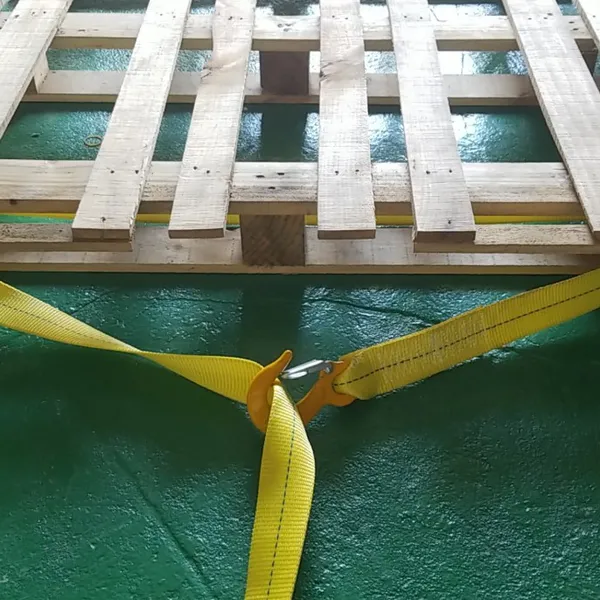Cáp vải kéo cứu hộ ô tô 5 tấn 5 -12 mét - kéo hàng, kéo pallet thùng xe tải, container có 2 móc 2 đầu      
