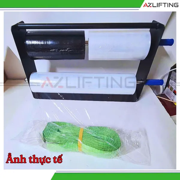 Dụng cụ quấn màng PE 2 trụ để bàn - Dụng cụ đóng gói hàng nhanh chóng