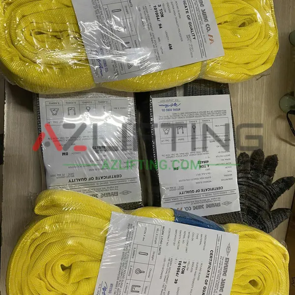 Dây cáp vải cẩu hàng bản tròn Myung Sung Hàn Quốc 1-150 Tấn - CO/CQ