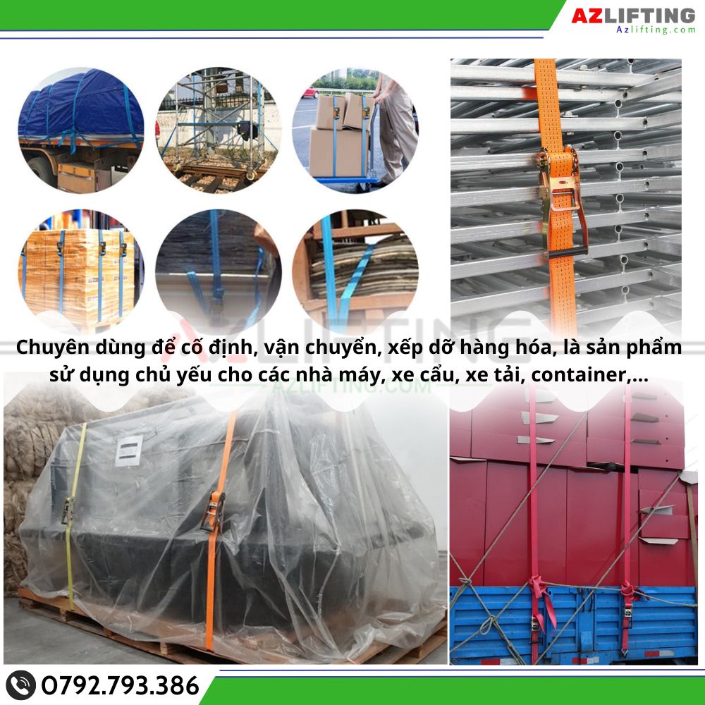 Ứng dụng thực tế Dây chằng hàng tăng đơ Ứng dụng thực tế Dây chằng hàng tăng đơ