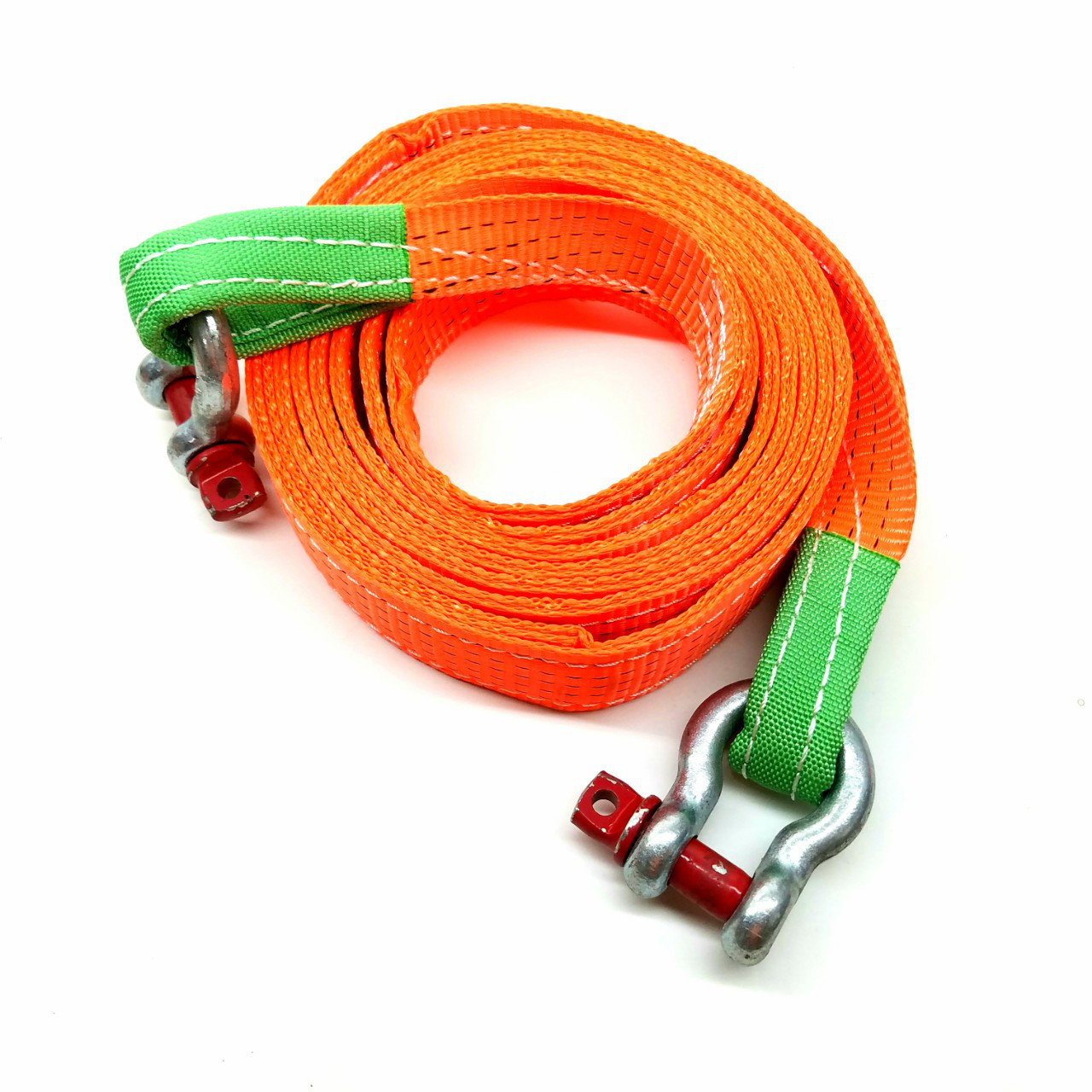 Cáp vải cứu hộ ô tô tặng kèm 2 ma ní sử dụng nhanh chóng Cáp vải cứu hộ ô tô tặng kèm 2 ma ní sử dụng nhanh chóng