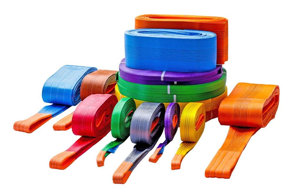 Cáp vải dẹt cẩu hàng hai đầu mắt Cáp vải dẹt cẩu hàng hai đầu mắt