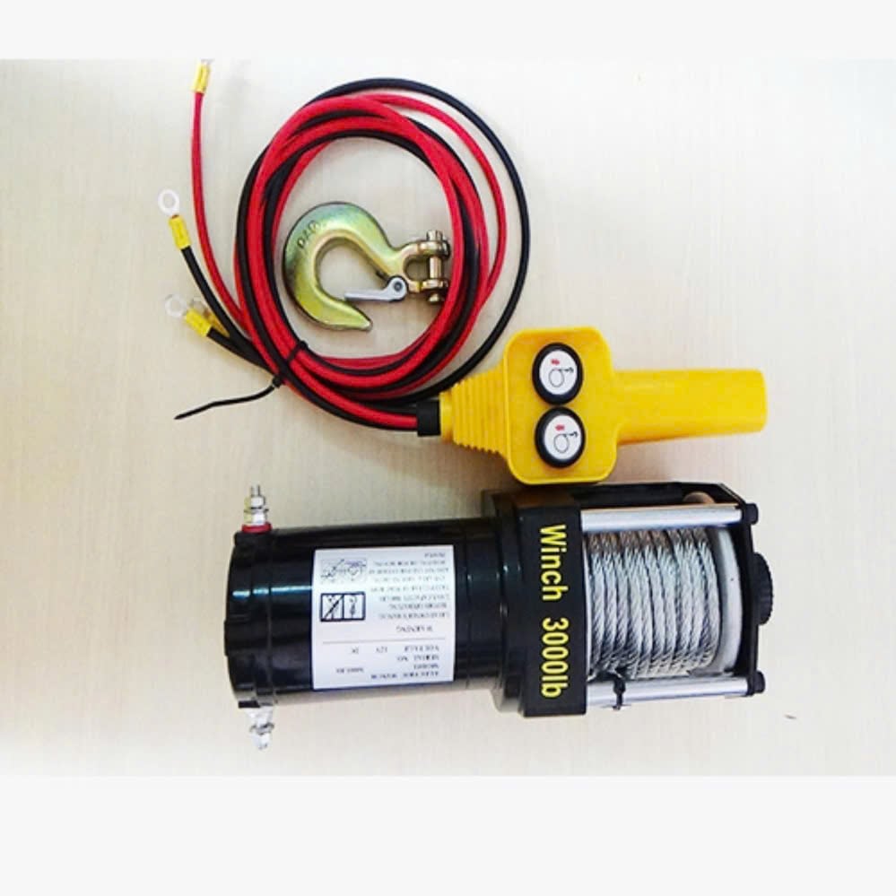 Tời Điện Kéo Xe 3000LBS/3500LBS ắc quy 12V/24V Tời Điện Kéo Xe 3000LBS/3500LBS ắc quy 12V/24V