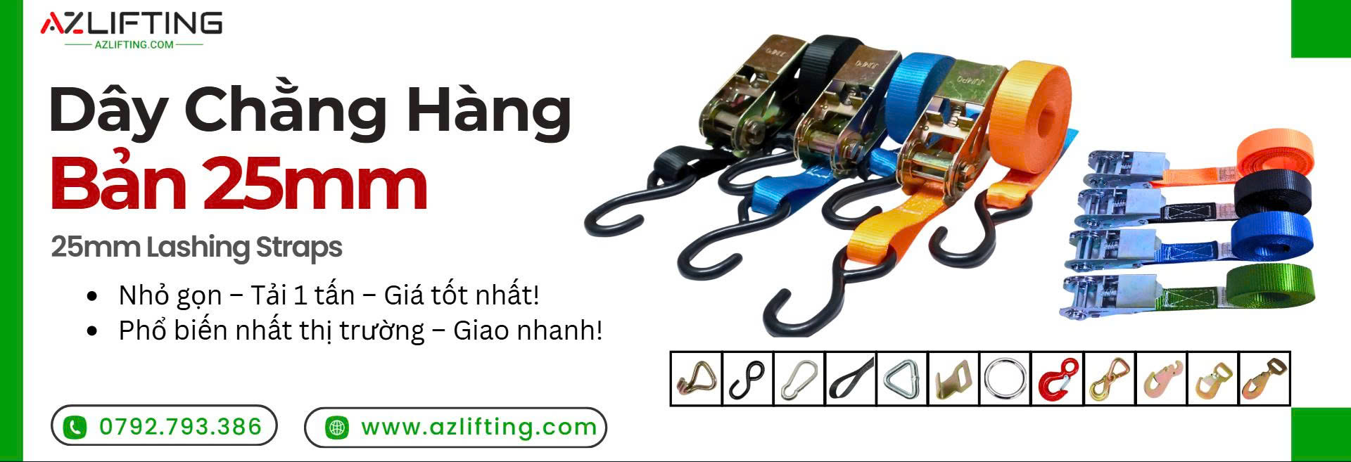 banner dây chằng hàng bản 25mm