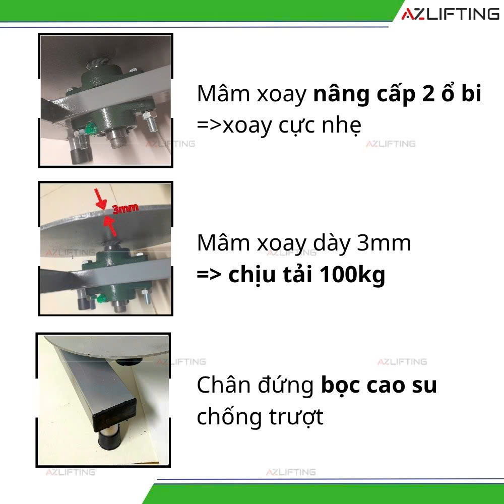 Ưu điểm nổi bật Dụng cụ đế xoay quấn màng PE Ưu điểm nổi bật Dụng cụ đế xoay quấn màng PE