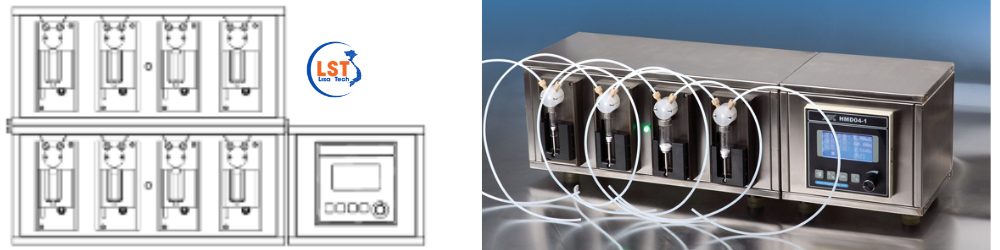 Hệ thống chiết rót đa kênh dùng bộ HMD04-1 Hệ thống chiết rót đa kênh dùng bộ HMD04-1
