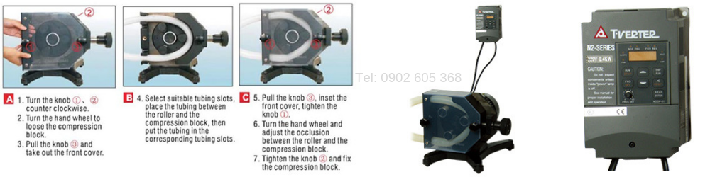 Hướng dẫn lắp ống dây vào đầu bơm KZ48 của bơm JL350-2J Hướng dẫn lắp ống dây vào đầu bơm KZ48 của bơm JL350-2J