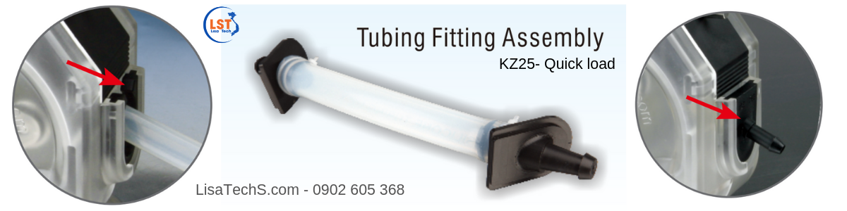 Phụ kiện kẹp ống dùng trong đầu bơm kz25 Phụ kiện kẹp ống dùng trong đầu bơm kz25