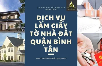 Dịch vụ làm giấy tờ nhà đất tại quận Bình Tân TPHCM