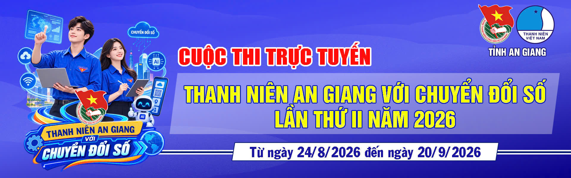 Cuộc thi trực tuyến THANH NIÊN AN GIANG VỚI CHUYỂN ĐỔI SỐ