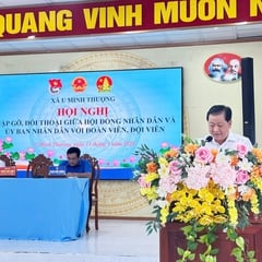 U Minh Thượng tổ chức đối thoại giữa lãnh đạo xã với đoàn viên