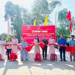 Khánh thành cầu Nhân Ái tại xã Vĩnh Hòa