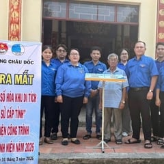 Tuổi trẻ Châu Đốc ra mắt công trình thanh niên số hóa di tích lịch sử cấp tỉnh