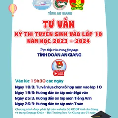 TƯ VẤN TUYỂN SINH VÀO LỚP 10 NĂM HỌC 2023  - 2024 -  MÔN NGỮ VĂN