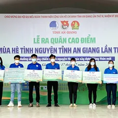 An Giang ra quân cao điểm Chiến dịch “Mùa hè tình nguyện” lần thứ XX