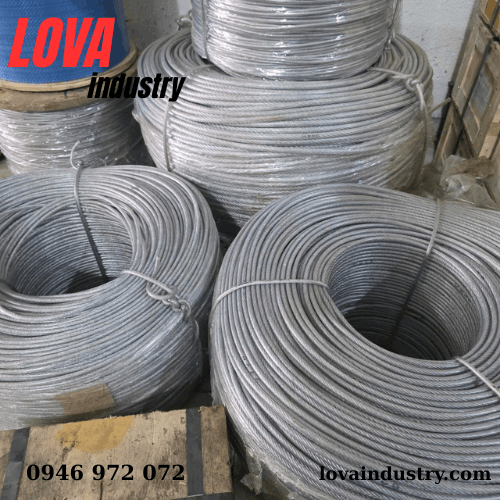 Cáp thép bọc nhựa phi 10mm Cáp thép bọc nhựa phi 10mm