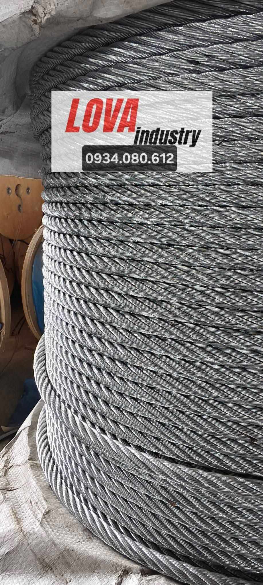 cáp thép nhúng nóng 6x37 cáp thép nhúng nóng 6x37