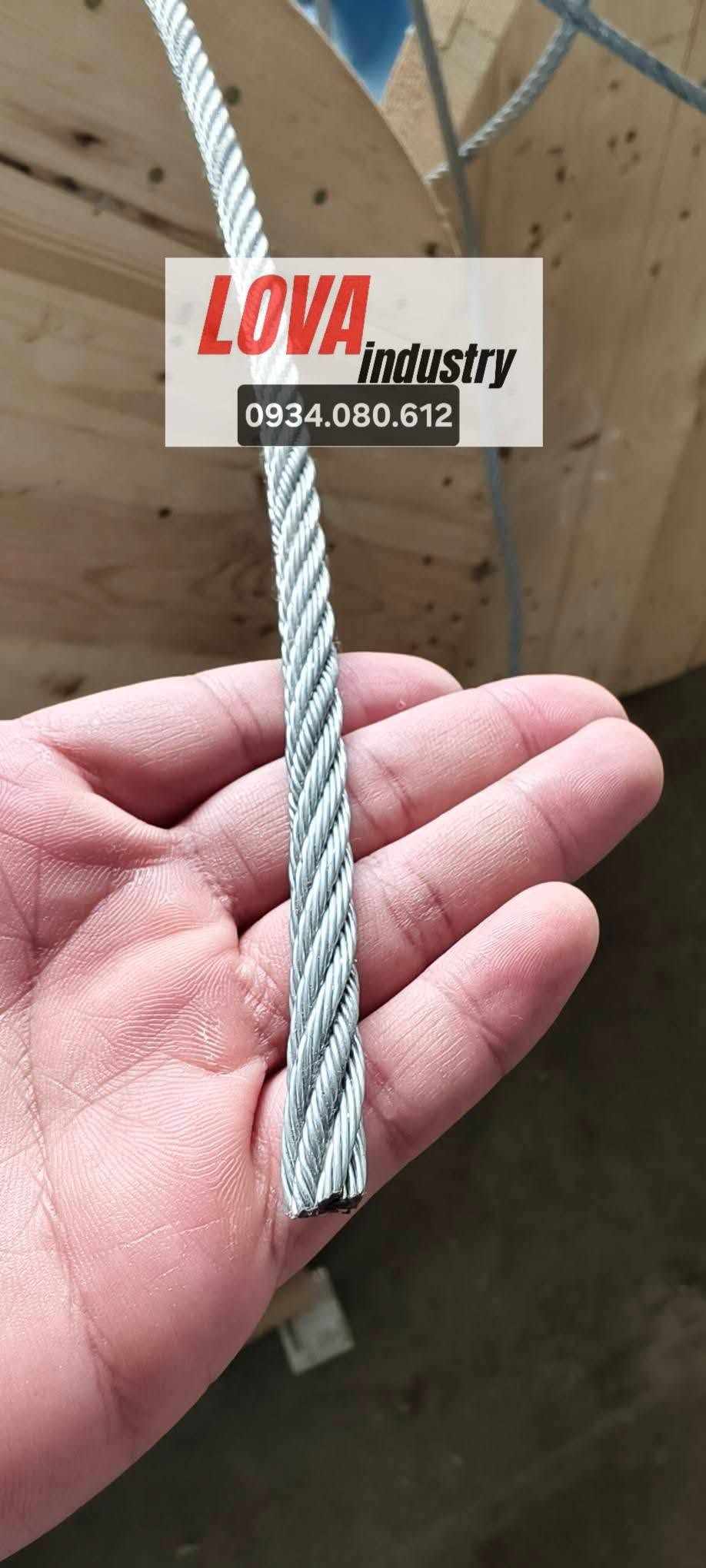 cáp thép nhúng nóng 6x37 cáp thép nhúng nóng 6x37