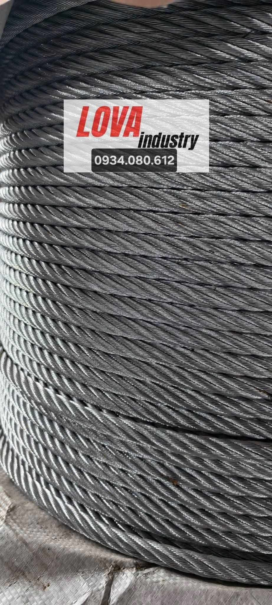 cáp thép nhúng nóng 6x37 cáp thép nhúng nóng 6x37