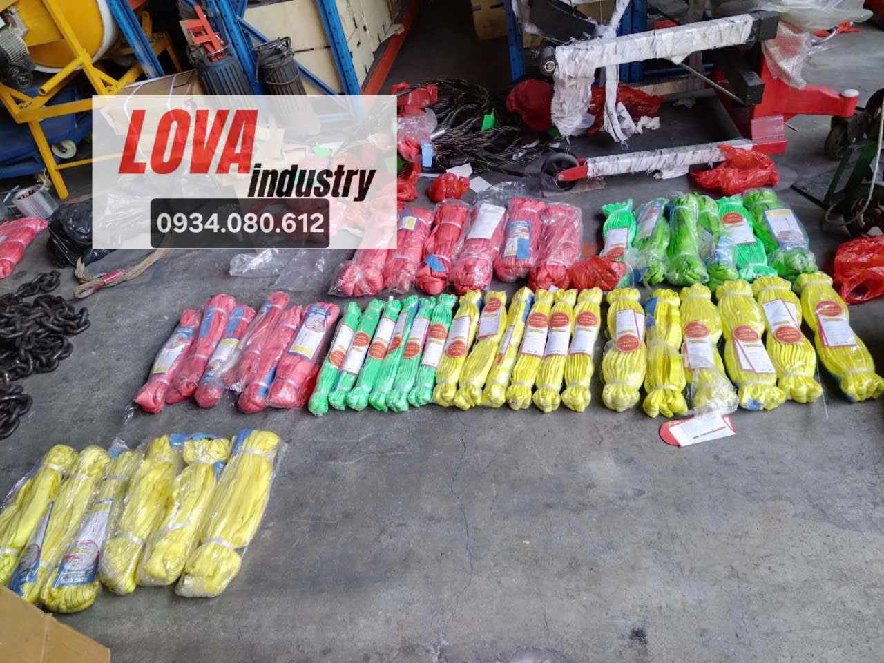 Cáp vải tròn cẩu hàng 3 Tấn 5 Tấn Cáp vải tròn cẩu hàng 3 Tấn 5 Tấn