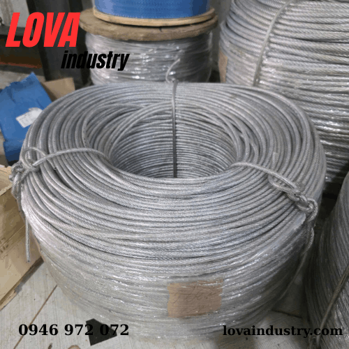 DÂY CÁP THÉP BỌC NHỰA PHI 6MM DÂY CÁP THÉP BỌC NHỰA PHI 6MM