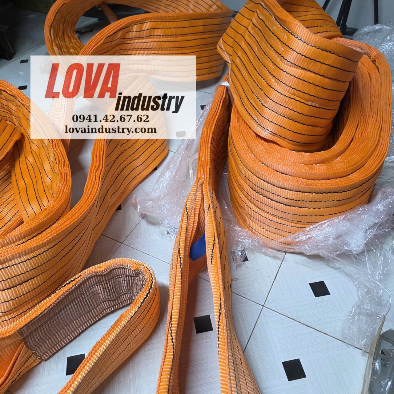 Dây cáp vải cẩu hàng bản dẹp 30 Tấn Dây cáp vải cẩu hàng bản dẹp 30 Tấn