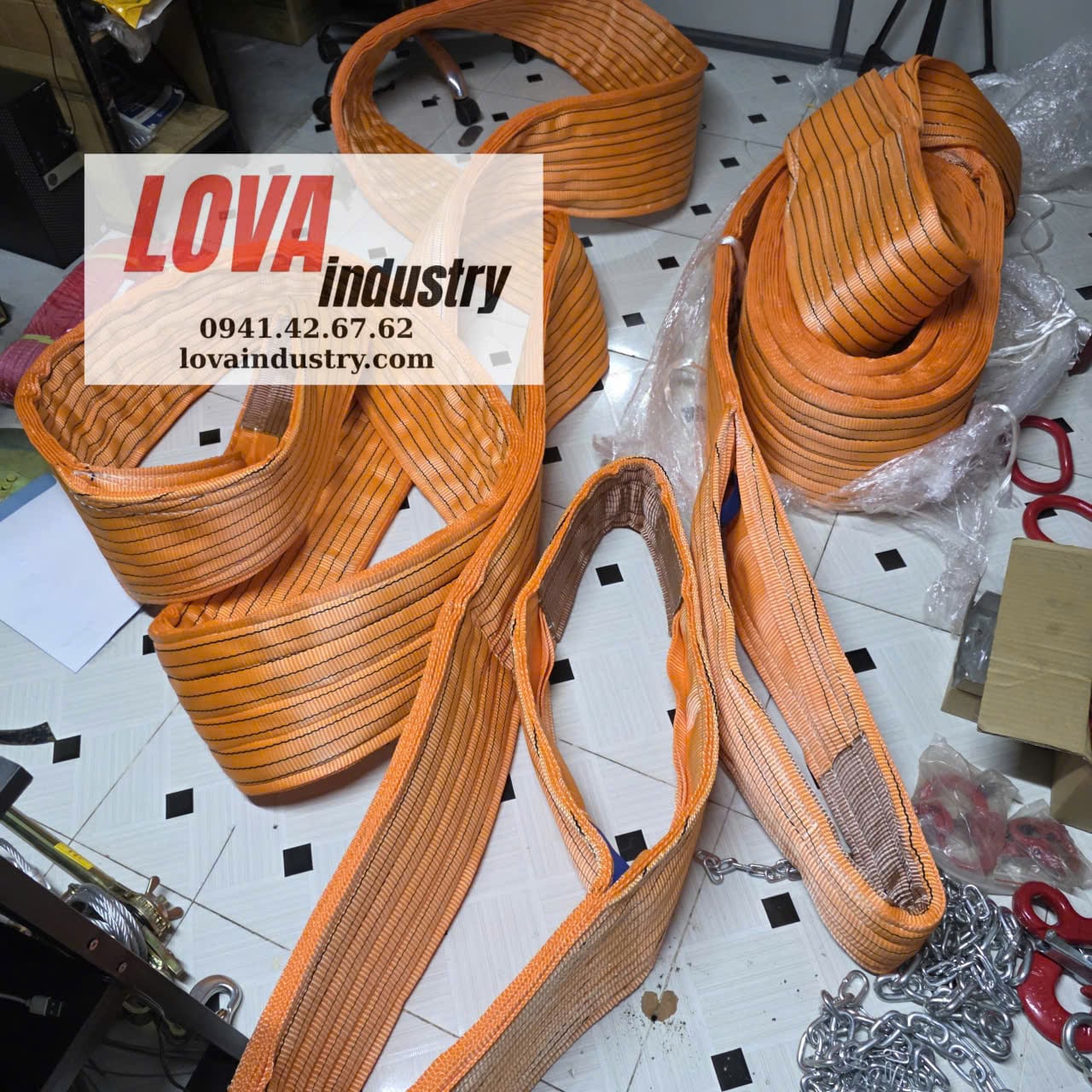 Dây cáp vải cẩu hàng bản dẹp 30 Tấn Dây cáp vải cẩu hàng bản dẹp 30 Tấn