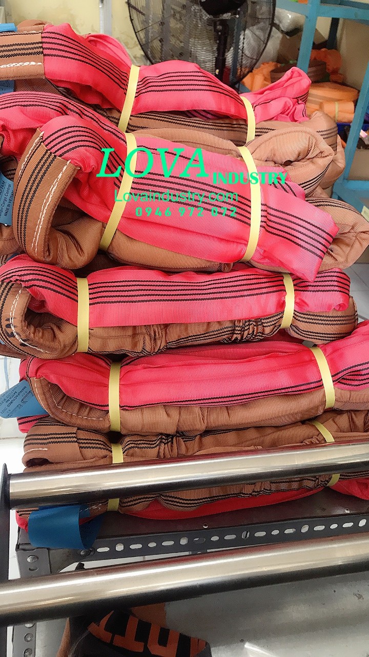 cáp vải tròn 5 tấn loại 2 đầu mắt cáp vải tròn 5 tấn loại 2 đầu mắt