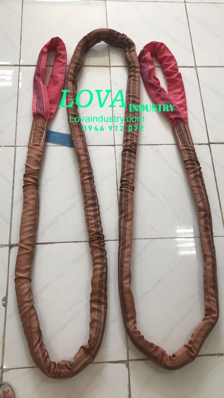 cáp vải tròn 5 tấn loại 2 đầu mắt cáp vải tròn 5 tấn loại 2 đầu mắt