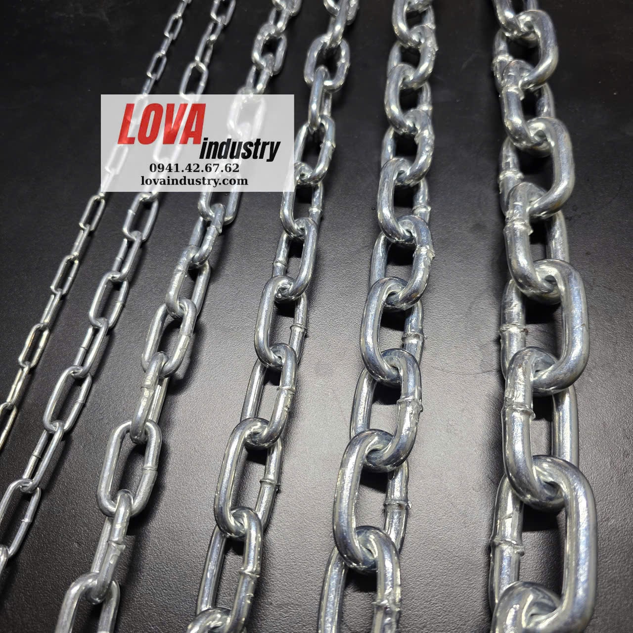 Dây xích mạ kẽm chống set Dây xích mạ kẽm chống set