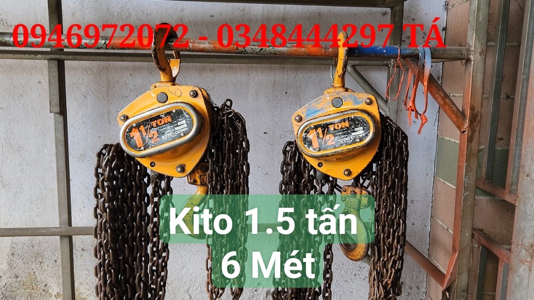 pa lăng xích kéo tay 1,5 tấn kito nhật bãi pa lăng xích kéo tay 1,5 tấn kito nhật bãi