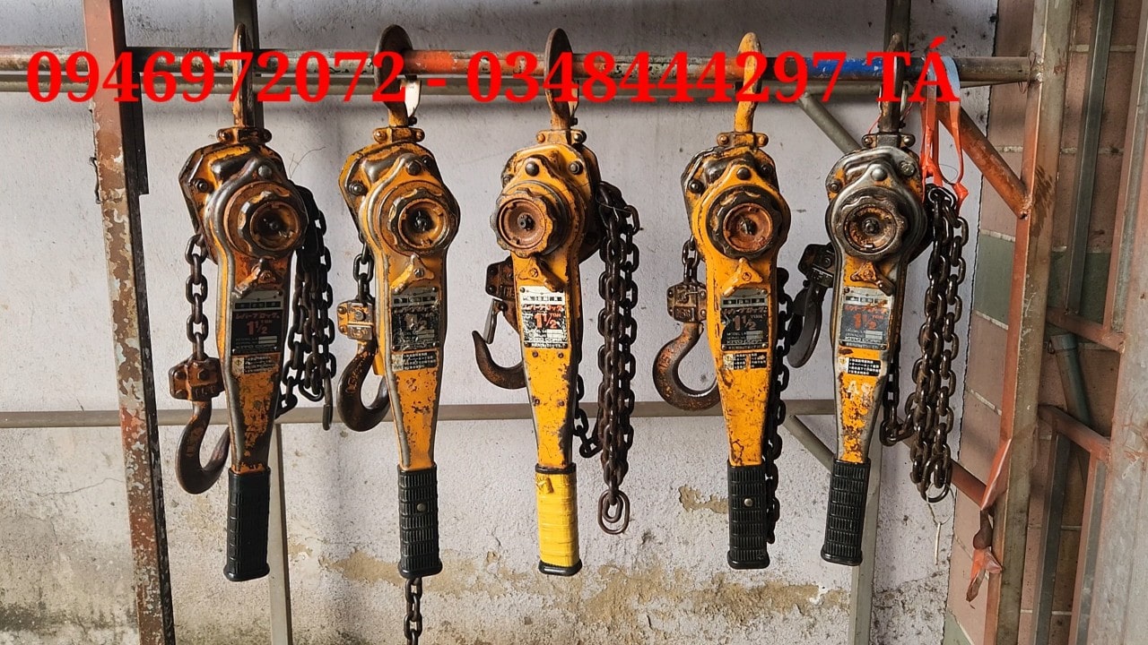 pa lăng xích lắc tay 1,5 tấn nhật bãi giá rẻ pa lăng xích lắc tay 1,5 tấn nhật bãi giá rẻ