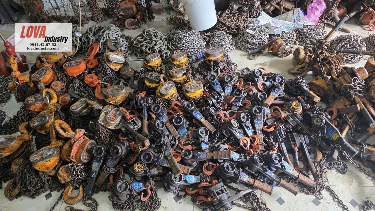 Pa lăng xích lắc tay 3 tấn KITO nhật bãi Pa lăng xích lắc tay 3 tấn KITO nhật bãi