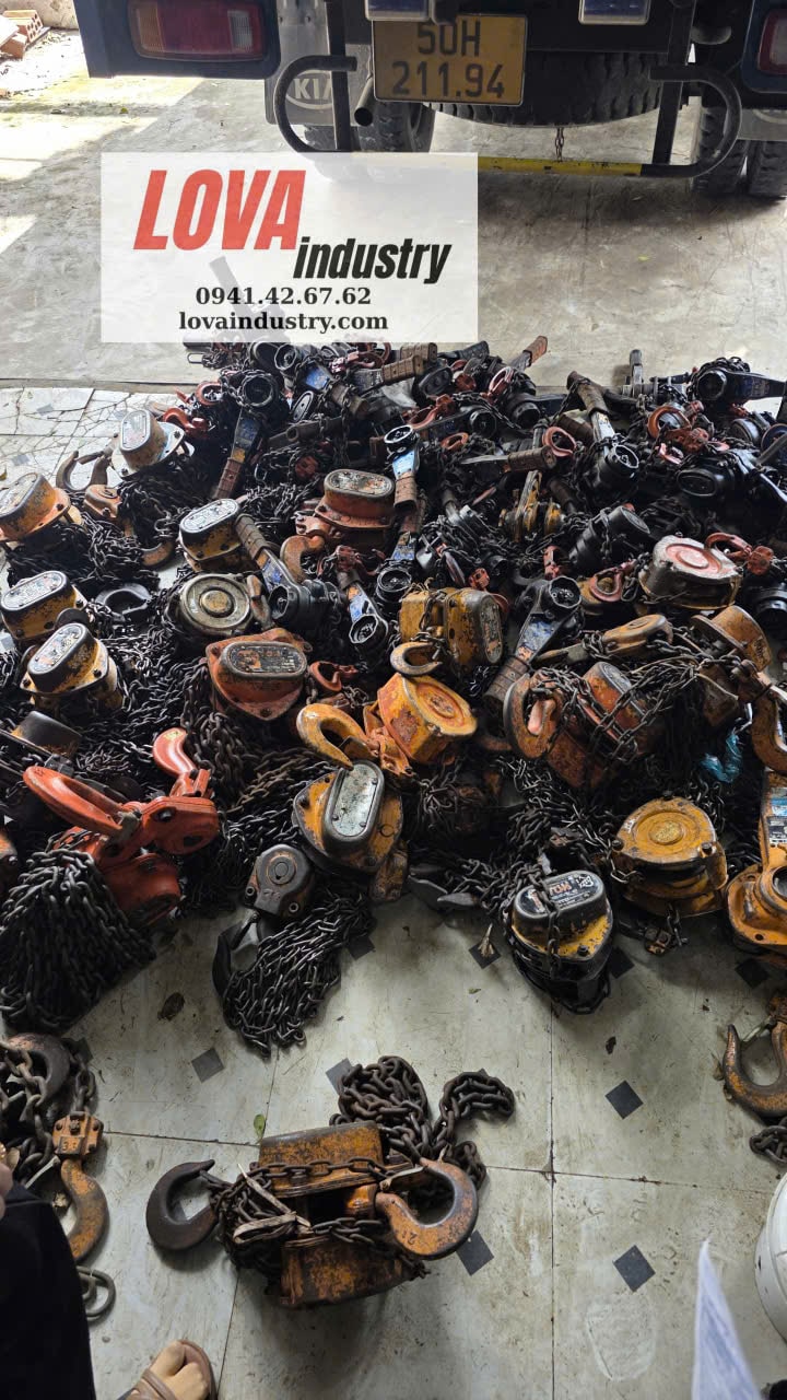 Pa lăng xích lắc tay 3 tấn KITO nhật bãi Pa lăng xích lắc tay 3 tấn KITO nhật bãi